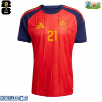 Spania Mikel Oyarzabal #21 Hjemmedrakt VM 2026 Kortermet